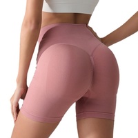 Nouveau pantalon de fitness taille haute en nylon respirant pour femme, effet push-up, contrôle du ventre, idéal pour le cyclisme et le yoga (effet fesses galbées)