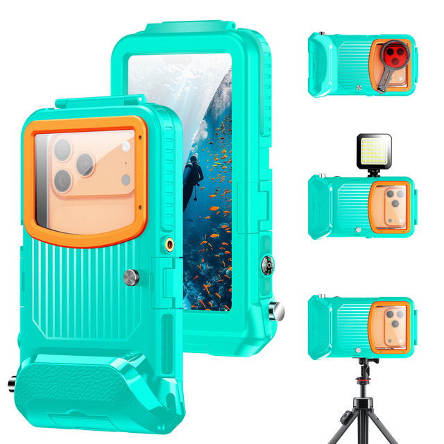 Underwater Phone Housing Scuba Dive Snorkeling 50FT/15M for for Pixel Moto 5.4-6.9 Inch Screen Size Mobile Phone Cases