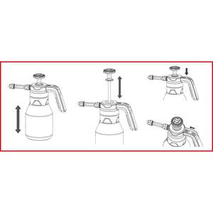 KS TOOLS Pulverizador de espuma con bomba de presión (Espumador), 1,5 l - Product Image 4