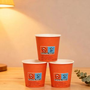 GoBest Gobelets en carton jetables personnalisables et recyclables pour café, 8/10/12 oz, simple paroi, revêtement PE, avec logo personnalisé - Product Image 2