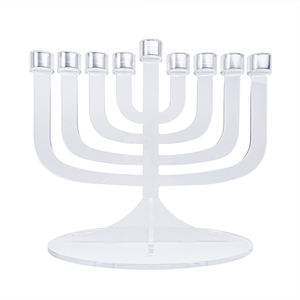 Holiday Use Judaica Chanukah Menorah Lucite Hanukkah Menorah - Product Image 5