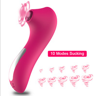 Klitoris-Stimulator, Luftpuls-Vibrator, 10 Modi, Saugmassagegerät, wasserdicht, USB wiederaufladbar, G-Punkt-Vibrator, persönlich für Frauen