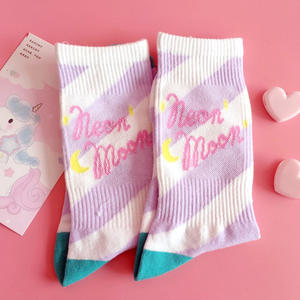 Escuela viento moda dulce lindo Calcetines para mujeres niñas lindo peinado algodón fábrica calcetín - Product Image 4