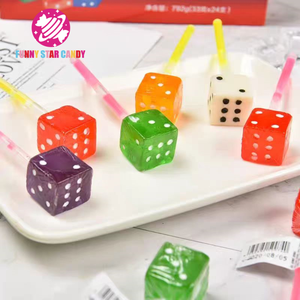 מפעל קוביה מותאם אישית קוביה lollips סיטוני פירותי בטעם פרותי מרובע צורה ממתקים קשה סוכריה - Product Image 6