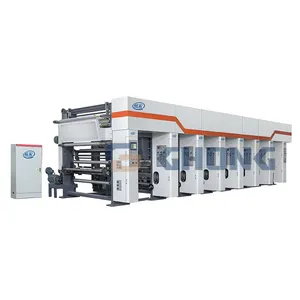 economic 1000mm electronic paper in roll rotogravure gravure printing machine 6 color