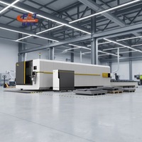 Machine de découpe laser à fibre haute efficacité 3015 1500W 2000W 3000W 6000W, structure métallique fermée