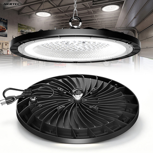 ไฟไฮเบย์ LED UFO แบบบางพิเศษ ดีไซน์ใหม่ พร้อมฮีทซิงค์แบบกังหันอะลูมิเนียม DOB 100W 150W 200W 5000K - Product Image 1