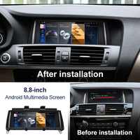 Système multimédia automobile Android sans fil STWEI New ID 8 8,8 pouces avec CarPlay AUTO pour BMW F25 F26, radio, lecteurs vidéo Bluetooth
