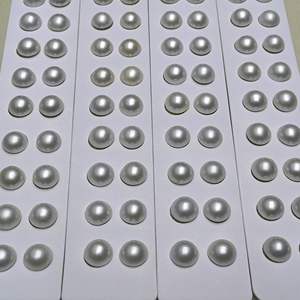 פניני מאבה טבעיות כחולות דרגה AAAAA, צורת עגולה, 10-16 מ\"מ, CN ג'ג'יאנג, בשקית OPP, להכנת תכשיטים - Product Image 5