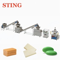 Machine de fabrication de savon entièrement automatique à petite échelle STING, extrudeuse et découpeuse de savon en barre, 380V, pour usage domestique et commercial en Chine