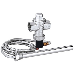 Valvola di scarico termica di sicurezza da 3/4 pollici per stufe con tubo flessibile e asta - Product Image 1