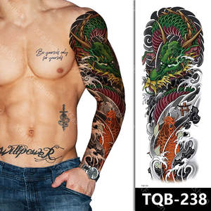 León Lobo tatuaje temporal <span class=keywords><strong>manga</strong></span> grande brazo completo Animal Tribal tatuajes <span class=keywords><strong>manga</strong></span> para hombres mujeres - Product Image 2