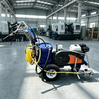 Machine de marquage routier par pulvérisation à froid avec une capacité de 6 L pour les projets de taille moyenne