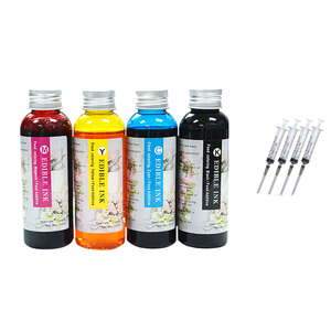 Recharge d'encre comestible EVEBOT pour imprimante à café — Encre alimentaire 4 couleurs pour l'art latte et l'impression sur gâteaux, flacon de 100 ml - Product Image 1
