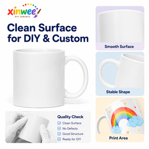 Kit de Tazas de Cerámica Personalizadas para Vendedores de <span class=keywords><strong>Etsy</strong></span>, Juego de Pintura de Cerámica de Marca Privada con Pinceles y Pinturas de Primera Calidad - Product Image 5