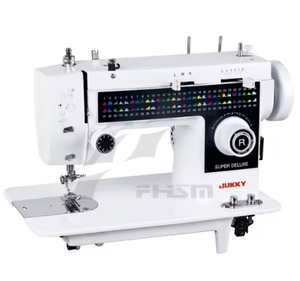 Machine <span class=keywords><strong>à</strong></span> coudre électrique multifonctionnelle portable JUKKY 308 pour usage domestique, corps en acier simple, configuration <span class=keywords><strong>à</strong></span> plateau plat, utilisée - Product Image 1