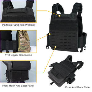 Idogear 500d Nylon Modulaire Tactische Vest Quick Release Molle Training Camo Plaat Drager Voor Buiten Jagen & Zelfverdediging - Product Image 4