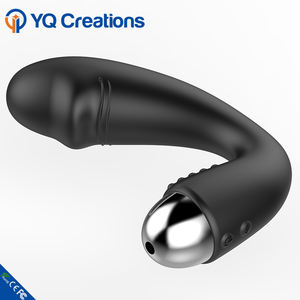 Amazon Hot Rubber Penis Vibrierende Dildo Massage Butt Plug Massage Anal Dildo Sexspielzeug Für Männer Arsch - Product Image 2