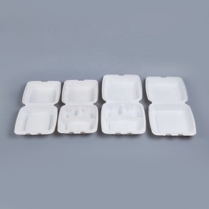 Dùng Một Lần PP Nhựa Bản Lề Thực Phẩm Container Vỏ Sò Khoang Takeaway Hộp Ăn Trưa - Product Image 6