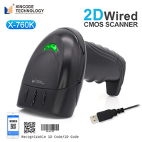 Scanner de codes-barres, lecteur de codes à barres, USB 1D, sans fil, portable, portatif, à bas prix
