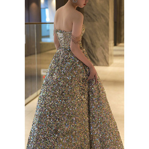 NNR <span class=keywords><strong>Abiti</strong></span> <span class=keywords><strong>da</strong></span> <span class=keywords><strong>Sera</strong></span> Lunghi e Semplici in Tulle con Paillettes <span class=keywords><strong>da</strong></span> Principessa Fatata Estivi per Damigella d'Onore Eleganti e Raffinati per Feste di Compleanno - Product Image 6