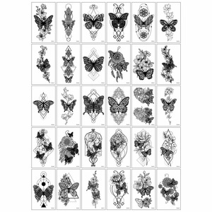 New Design <b>Waterproof</b> UV Printed Customized Shape Vinyl Glossy Slogan Pattern Spark Brand Decorative Temporary Tattoo <b>Sticker</b> - Product Image 6