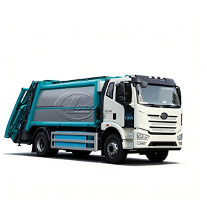 Nouveau camion de compression des déchets FAW J6 4x2 13CBM, camion de collecte des ordures hydraulique - Product Image 6