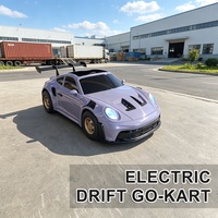 Kart de drift électrique rétro d'extérieur à l'échelle 1:2 pour adultes avec son moteur simulé, batterie au lithium, livraison rapide - Vente en gros