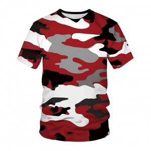 Chang Hombres Negro Blanco Camuflaje 3D Imprimir camisetas Unisex Multi Diseño Camuflaje Imprimir 3D camiseta - Product Image 3