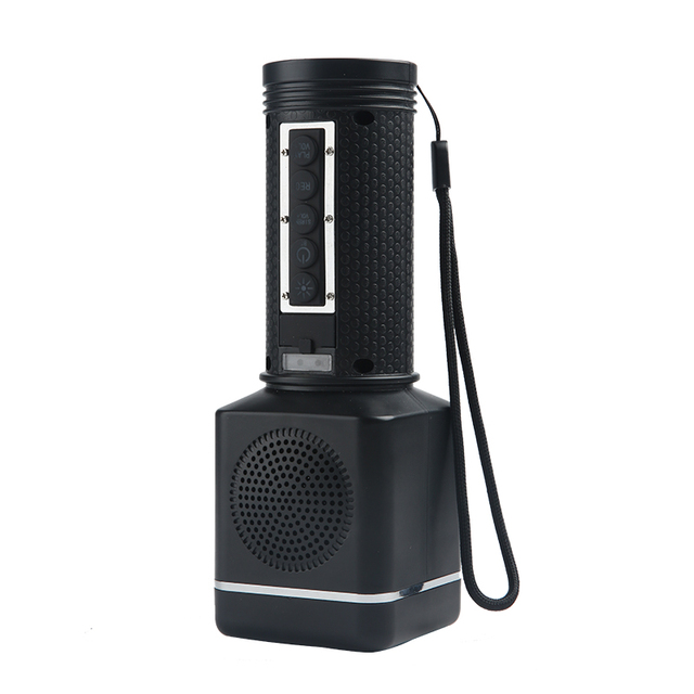 XC-208BT Portable Outdoor Multifunctional Flashlight with RGB LED Lighting and Bluetooth Speaker for Adventures Battery Powered
