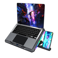 Nouveau produit : Support de refroidissement pour ordinateur portable, ventilateur de refroidissement pour PC portable, accessoire de jeu, ventilateur pour ordinateur portable 12 pouces, support de refroidissement pour ordinateur portable réglable en hauteur