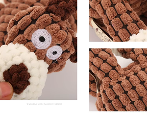 Kingtale thân thiện với môi cotton Dog Cat đồ chơi bền hình dạng con lừa với squeak tính năng mềm nhai cắn kháng cho vui - Product Image 3