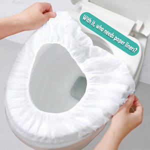 Fundas Desechables para Asiento de Inodoro, Gruesas, Impermeables, de Tela No Tejida, de 1 Capa, para Hogar, Viajes, Hoteles, Dropshipping - Product Image 3