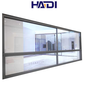 Système <span class=keywords><strong>de</strong></span> fenêtre coulissante HAIDI, nouveau design, cadre en aluminium fin noir, double vitrage à rupture <span class=keywords><strong>de</strong></span> pont thermique avec rebords et rampes, fenêtre française - Product Image 1