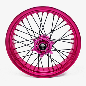 Llantas de aleación de aluminio GLM de <span class=keywords><strong>17</strong></span> pulgadas de alta calidad para bicicletas de Cross YZ250F YZ450, nuevas llantas Supermoto para motocicleta CRF delantera y <span class=keywords><strong>trasera</strong></span> - Product Image 3