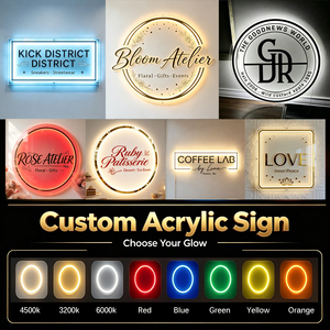 Enseigne néon <span class=keywords><strong>LED</strong></span> <span class=keywords><strong>circulaire</strong></span> en acrylique personnalisable, design doré, multicolore, étanche IP65, pour bijouterie, bar, usage professionnel, image de marque de luxe - Product Image 5