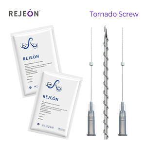 Rejeon Fishbone COG <span class=keywords><strong>PDO</strong></span> PLLA 2'si 1 Arada Ultrason Teknolojisi Mono İplikler Yüz/Burun Germe OEM ISO Sertifikalı 19g 60mm - Product Image 2