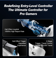 Control de Juego Inalámbrico PXN-P5 2.4G, Material ABS, Joystick con Efecto Hall, Caja de Venta al por Menor para Switch / PC / IOS / Android