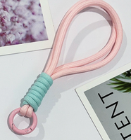 Cordón de Llavero Corto y Ecológico Clarin, Trenzado, 100% Poliéster, Resistente, de 15 cm, para Bolsos y Llaves