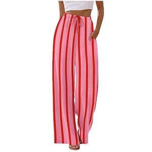 2026 European American Cross-Border <strong>Womens</strong> Apparel New <strong>for</strong> Style All-Match Drawstring Waist Pockets Casual <strong>Trousers</strong> - Product Image 5