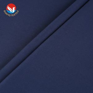 ネイビーブルーツイル無地TRイタリア品質エクアドルセルベッジビジネスマン事務員パンツ制服ウェディングスーツ - Product Image 4