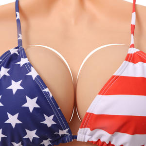 Col haut mâle à femelle Sexy forme de poitrine Silicone seins bande faux seins Crossdresser gros seins poupée pour les femmes - Product Image 3