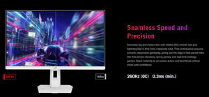 จอเกมมิ่ง A.S.U.S ROG Strix XG27ACMEG-W ขนาด 27 นิ้ว ความละเอียด 2560*1440 260Hz OC (มากกว่า 144Hz) 0.3ms (ขั้นต่ำ) ฟาสต์ ไอพีเอส - Product Image 5