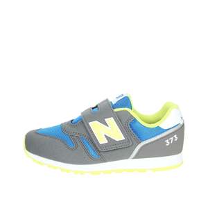 Scarpe da ginnastica per bambini YZ373JB2 con tomaia in mesh traspirante, grigio blu, chiusura in velcro, scarpe sportive atletiche - Product Image 1