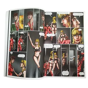 Chino barato personalizado A4 cubierta suave adulto cómic catálogo revista arte libro impresión