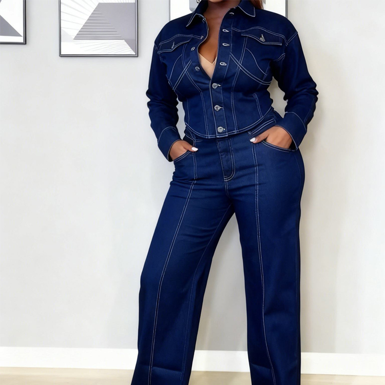 Women s Denim 2 Piece Set