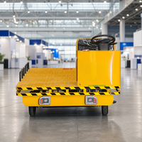 Chariot électrique silencieux à plateforme pour manutention et transport de marchandises en entrepôt