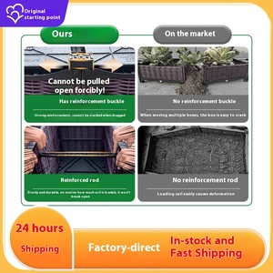 Modern Universal Wheel Planting Box Rectangular <b>Plastic</b> Flower Pot for Balcony Outdoor Wholesale Mobile Vegetable - Product Image 4