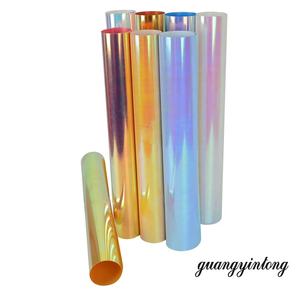 Vinyle thermocollant pailleté laser caméléon Guangyintong pour projets de bricolage, surface douce au toucher et vinyle facile à découper - Product Image 1