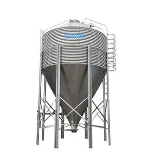 Factory price automatic poultry chicken hopper bottom feed silo for chicken house and poultry farm